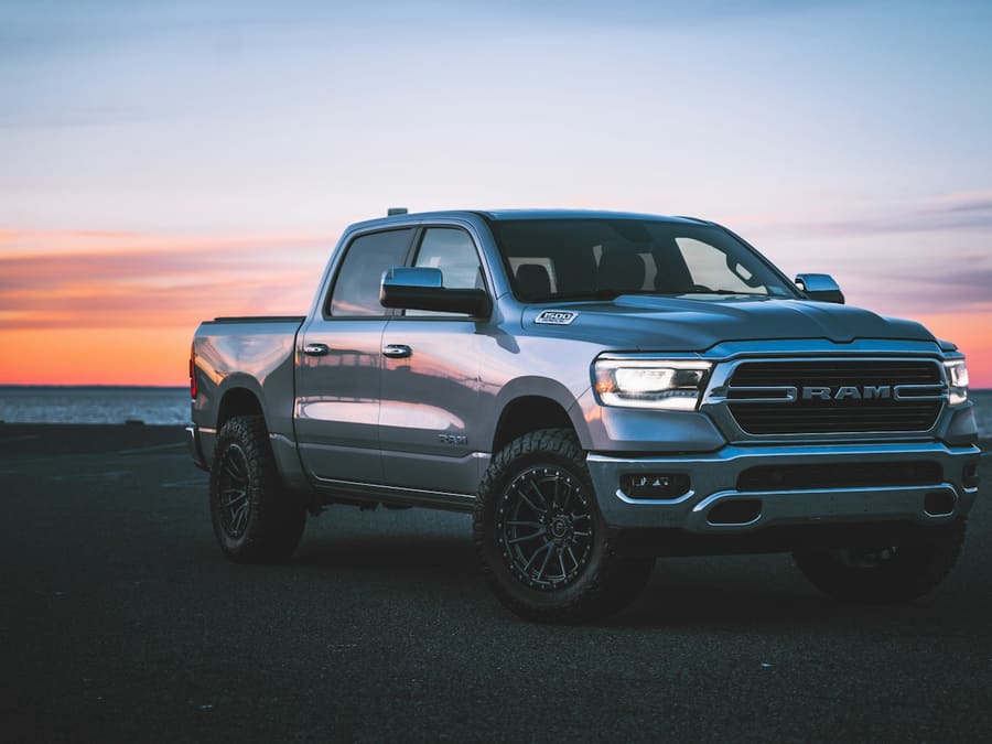 Silver Ram 1500 pickup
